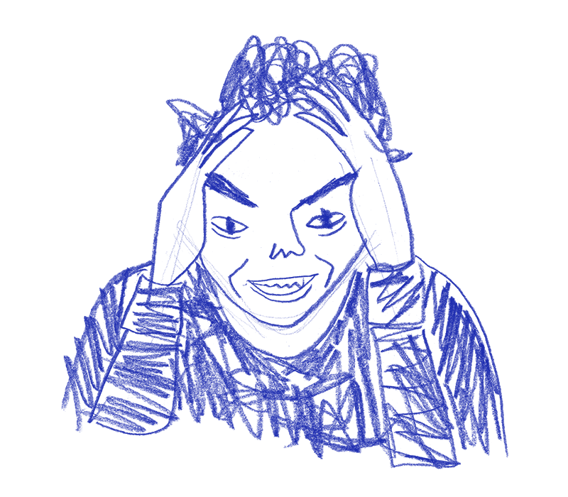 Sketch of Milan Šemelák